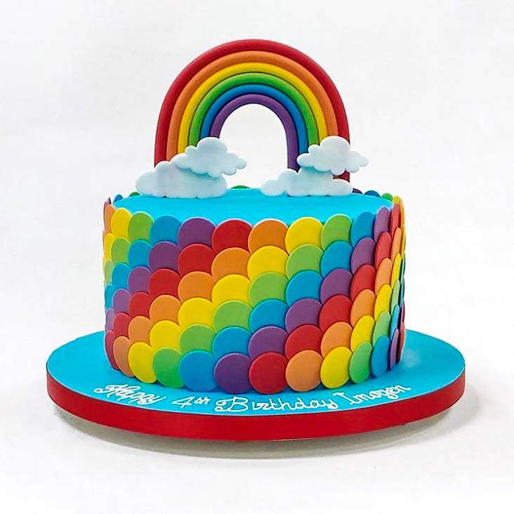 Rainbow Theme Tier Cake – Magic Bakers, Delicious Cakes
